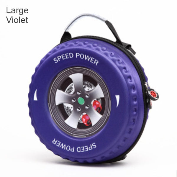 Cool 3D Racing Car Tire Backpack, for Preschool & Kindergarten, Boys & Girls