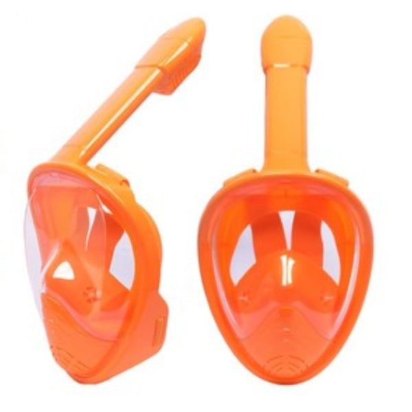 Foldable Full Face Snorkel Mask, with 180 Degree Panoramic Viewing, Anti-Fog & Anti-Leak Design, for Kids and Adults (1 pc)