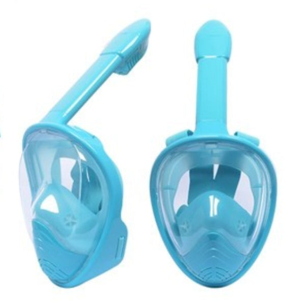 Foldable Full Face Snorkel Mask, with 180 Degree Panoramic Viewing, Anti-Fog & Anti-Leak Design, for Kids and Adults (1 pc)