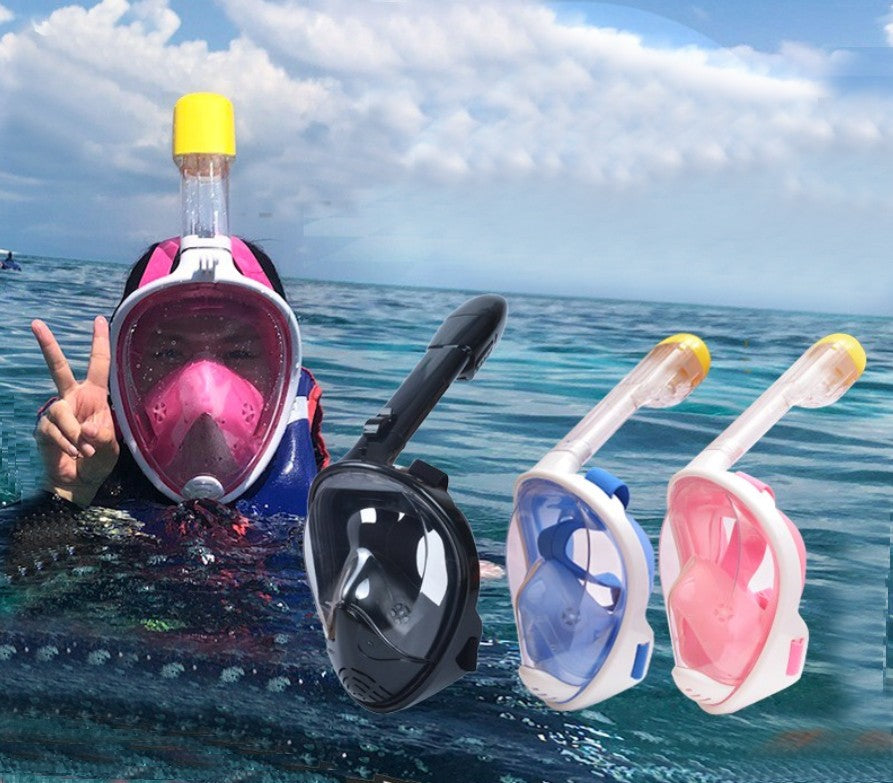 Foldable Full Face Snorkel Mask, with 180 Degree Panoramic Viewing, An