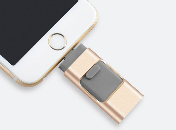 Three-In-One USB Flash Drive - Connect And Store Everything On A Single Piece