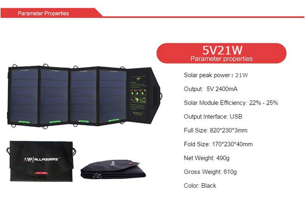 Third Generation Portable Folding Solar Charger