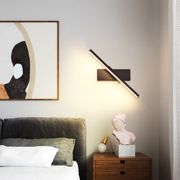 Tricolor Dimming Wall Light with Minimalist Shape and 330° Rotatable Design, for Room, Kitchen, Corridor, Office and More