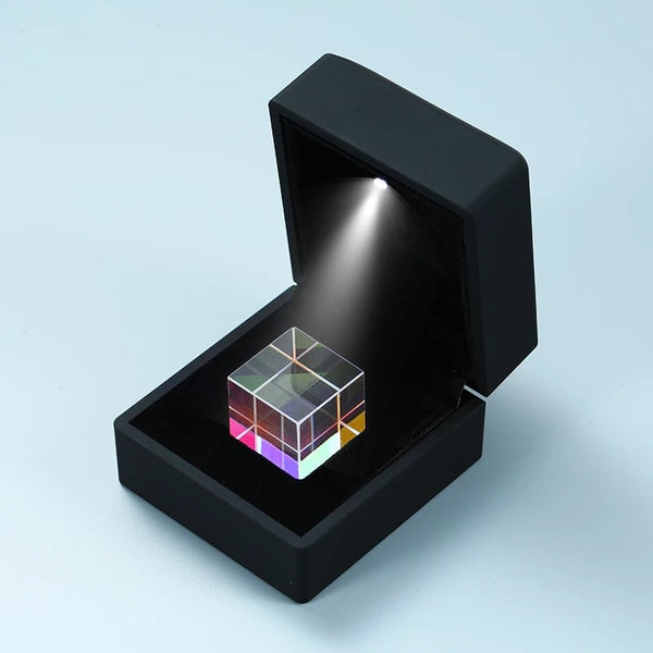 6-Sided Color-collecting Prism Light Cube, with Light Box, Home Decoration and Best Gift for Birthday, Holidays & Anniversary