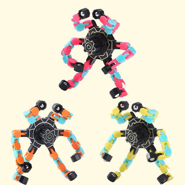 Transformable Fingertip Spinner, Stress Relief Toy for Kids Adults