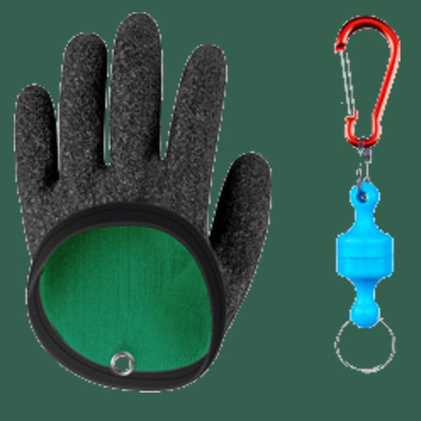 Fishing Gloves Cut&Puncture Resistant With Magnetic Hooks Hunting Glove  Fisherman Professional Catch Fish Gloves Fish Handling