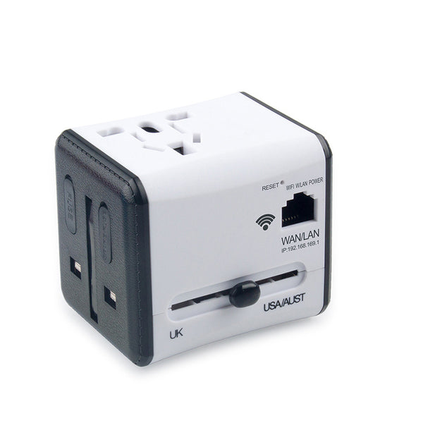 All-in-one Dual-port Travel Adapter with WIFI - Stay Connected Anywhere Anytime
