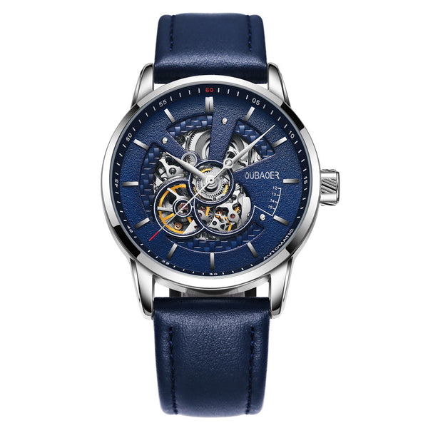Mechanical & Automatic Skeleton Watch with Visible Gears