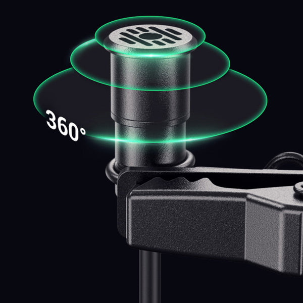 Omnidirectional Lavalier/Lapel Microphone, with Noice Cancellation Tech For Recording & Live