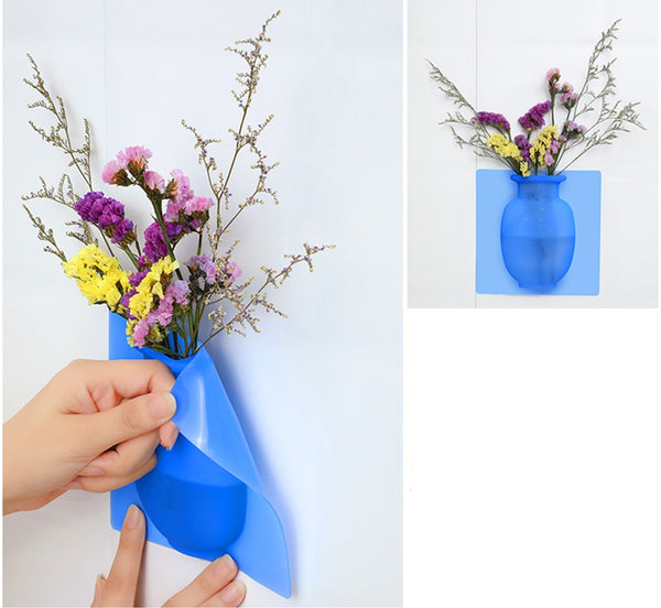 Reusable & Removable Magic Silicone Vase Sticker, for Home & Office Decoration