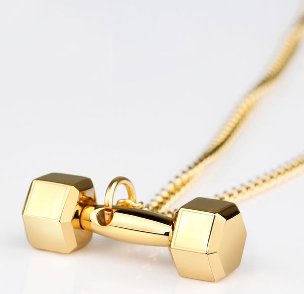 Coolest Dumbbell Necklace for Fitness Lovers