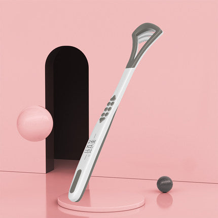 Dual Function Tongue Cleaner Brush & Scraper, Your Tongue Deserve A Bath