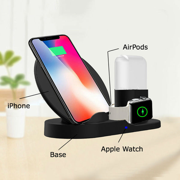 The Ultimate 3-in-1 Charge Station for Apple Users