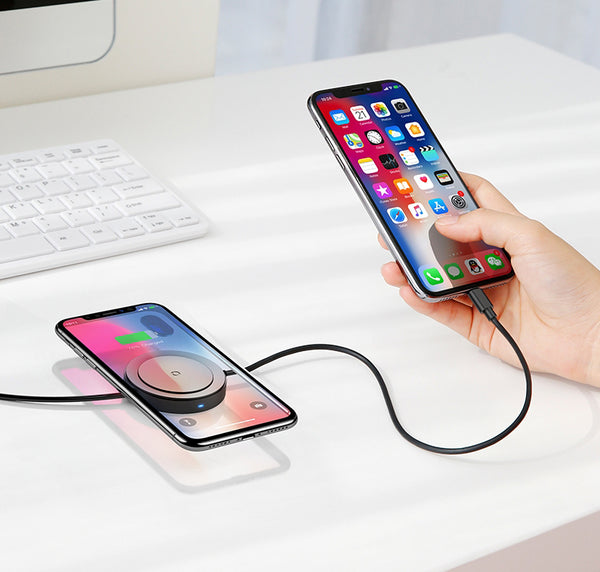 Charge Your Phone Wired or Wirelessly with Lightning Cable Charging Pad