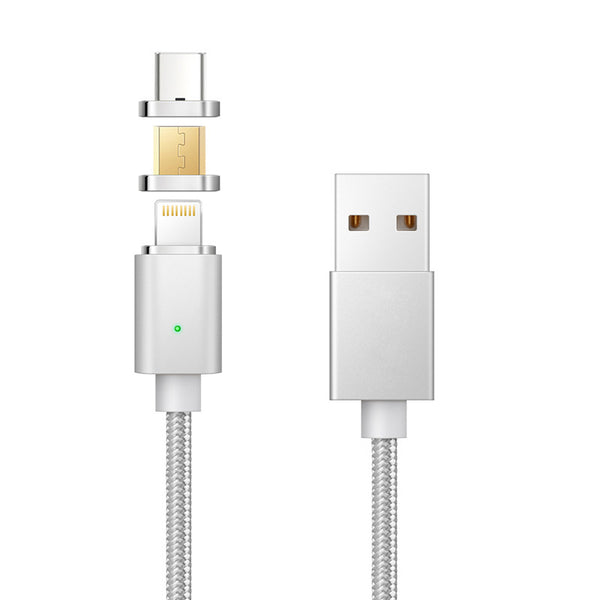 One Snap to Charge & Sync Your Device with Cross-device Reversible Magnetic Cable