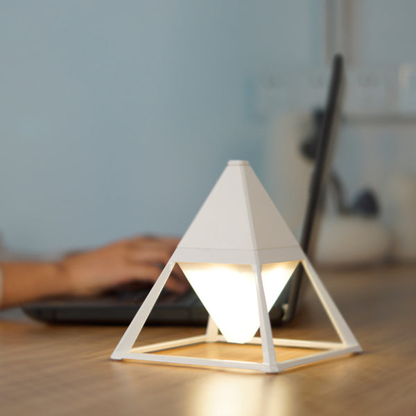 Pyramid-inspired USB Table Lamp to Enhance Your Interior - When Modern Convenience Meets Retro Chic
