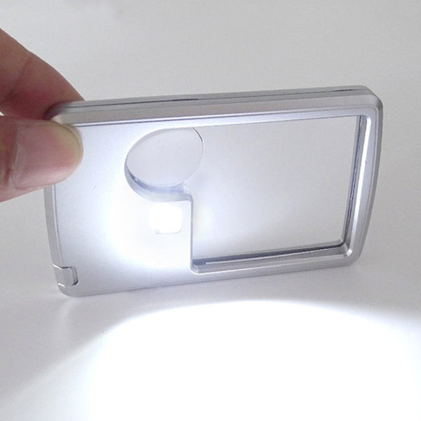 Portable LED 20X Magnifying Glass for Reading