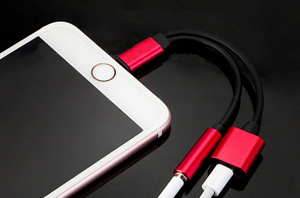 2-in-1 Apple Lightning to Headphone Adapter - Get Music and Power at the Same Time