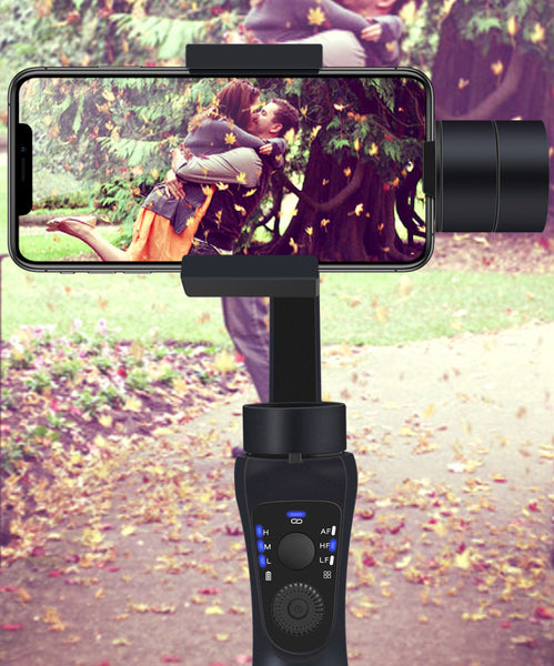 Three-axis Stabilized Phone/Camera Holder, with Stabilizer, Automatic Recognition Tracking, One-button Control and Multiple Shooting Modes, for Shooting Photos and Video