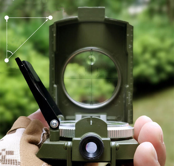 High-Precision Outdoor Tactical Ranging Luminous Compass