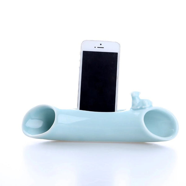 The World's Coolest Celadon Mobile Phone Sound Amplifier & Stand Dock
