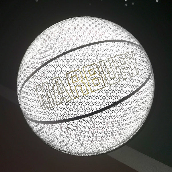 Cool Luminous Basketball, with Standard Size, Soft Leather and Moderate Bounce