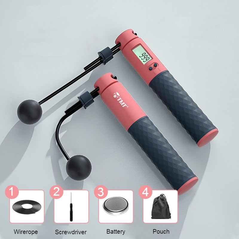 Synchronized Jump Rope 2-in-1 Weighted Smart Digital Jump Rope with Dual-rope Configuration ...
