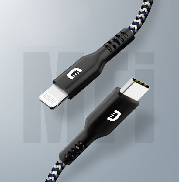 Apple Mfi Certified PD Fast Charging Cable, with Type-C to Lightning Connector, for iPhone & iPad (1m)