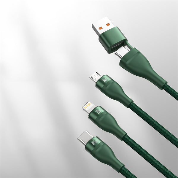 2-to-3 Fast Charging Cable (1.2m), with Double Input and Triple Output ...