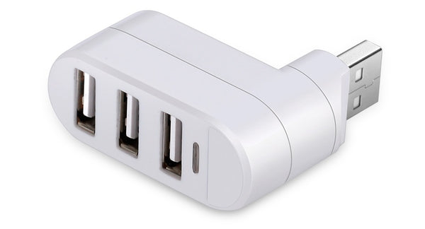 The Most Convenient 180 Degree Rotatable 3-Port Ultra-Mini USB Hub