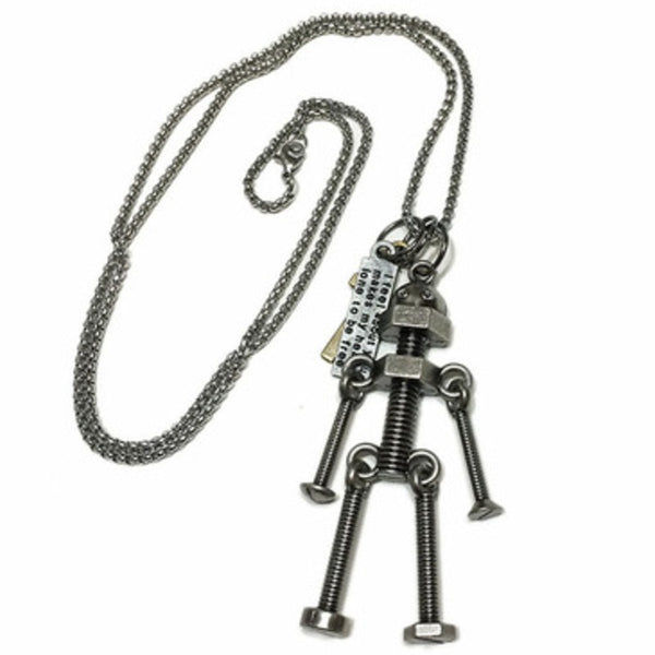 Cool Hip-pop Alien Robot Necklace, with 70cm Long Chain, for Men & Women