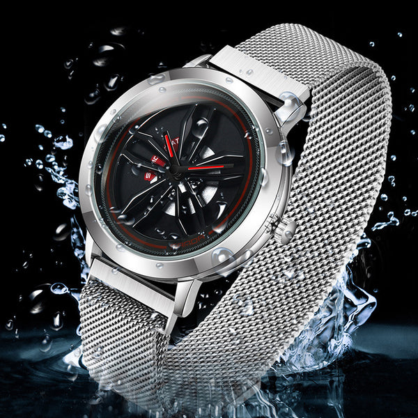 360° Wheel Rotating Waterproof Watch, Show Your Personality And Fashion