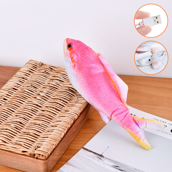 Rechargeable Electric Realistic Flopping Fish Toy, for Kids & Pets