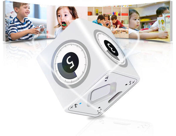 USB Rechargeable Portable Cubic Timer For Kids And Adults, Flip To Start