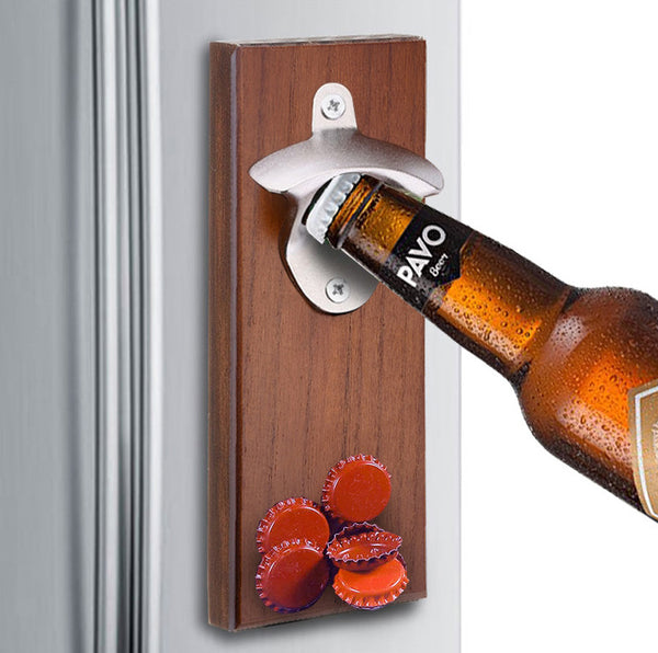 Take Your Bottle, Leave The Cap:  Wall Mounted Bottle Opener