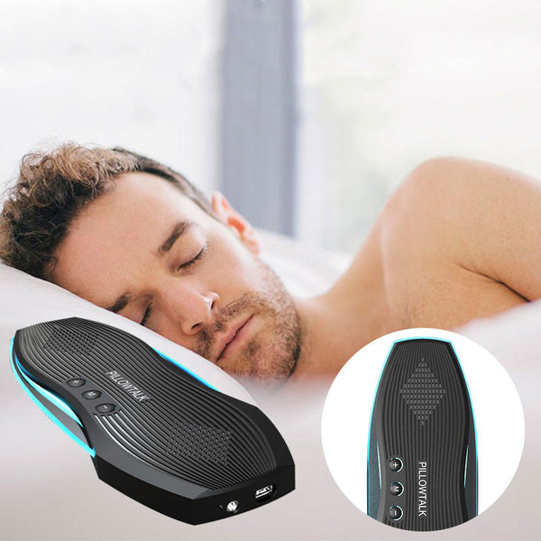 Portable & Rechargeable Under-Pillow Bluetooth Speaker, with HD Microphone, Timing System and Night Light, for Rest, Driving and More
