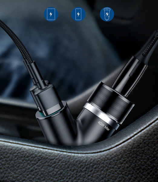 2-in-1 Car Charger & Cigarette Lighter Socket Made to Be Best Driving Companion