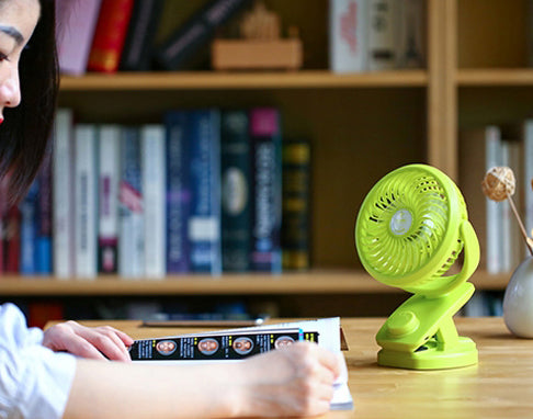 Portable USB Clip-on & Desk Fan With Wind Speed Adjustment