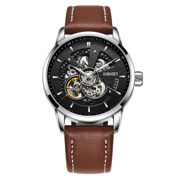 Men's Watch Luminous Skeleton Dial Gears Visible Classic Automatic  Mechanical Watch with Original Box (Black Silver) : Amazon.in: Fashion