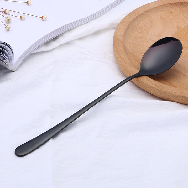 Stainless Steel Spoon, with Thick Material, Polished Edges, Comfortable Grip, for Soup, Coffee, Afternoon Tea, Ice Cream & More