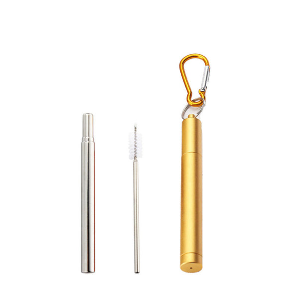 Safe Stainless Steel Retractable Straw
