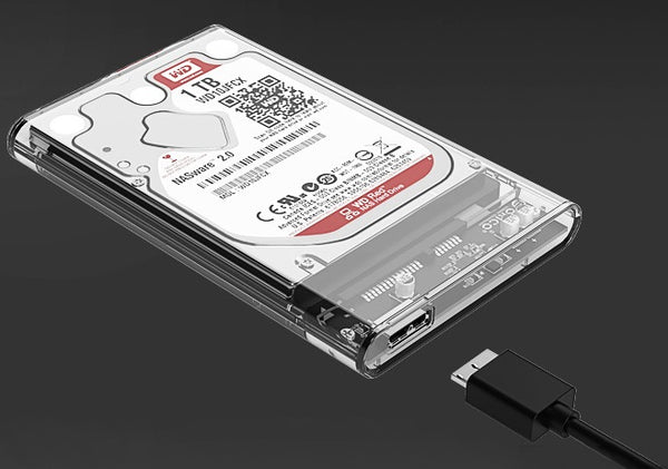 Full Transparent USB3.0 Hard Drive Adapter