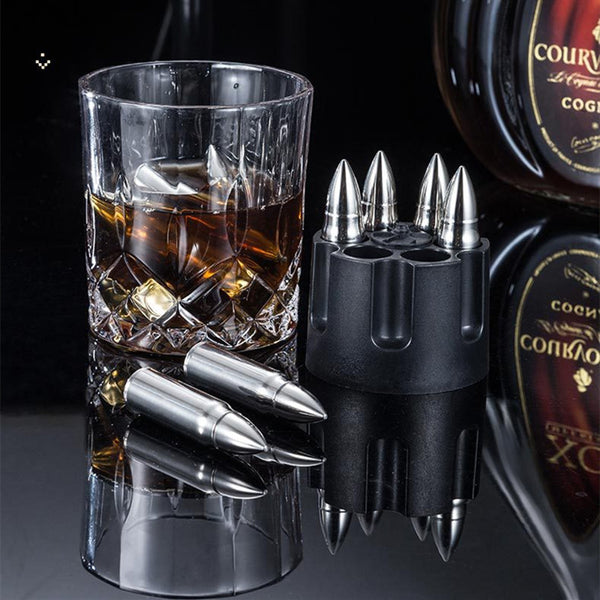 Stainless Steel Bullet Shaped Metal Ice Cube Mold