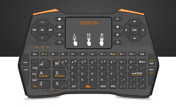 Upgraded Version Pocketable 2.4G Wireless Keyboard With Touchpad