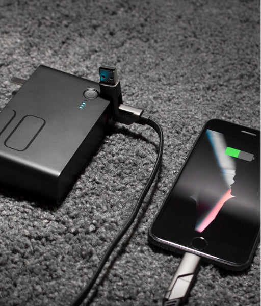 10000mAh 2-in-1 Portable Power Bank & Wall Charger, Type-C & USB Dual Outputs
