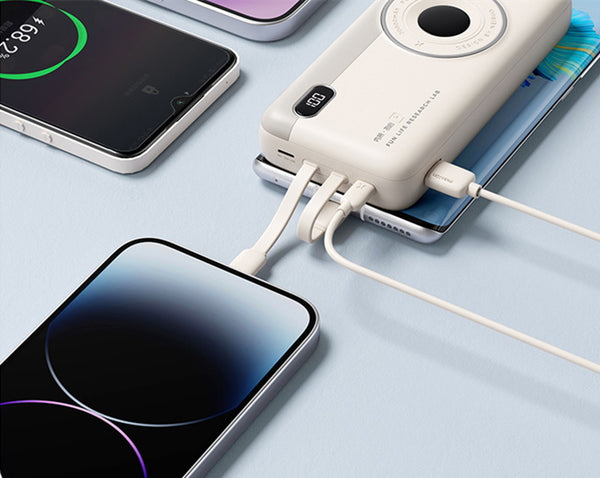 20000mAh Built-In Cable Fast Charging Power Bank