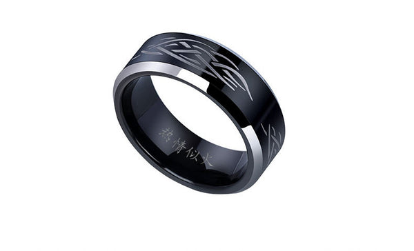 Make a Bold Statement with Black Tungsten Ring