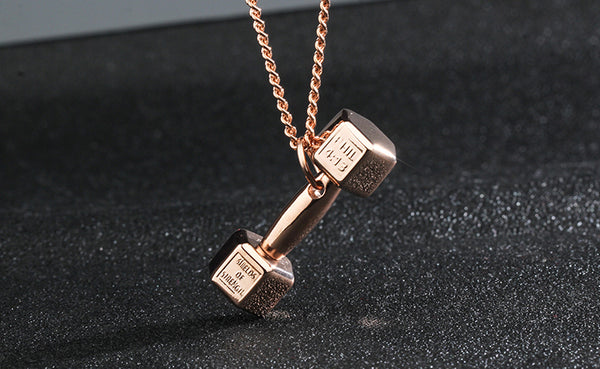 Coolest Dumbbell Necklace for Fitness Lovers