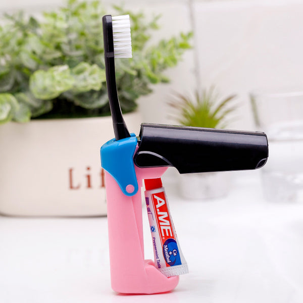 2-in-1 Travel Toothbrush & Toothpaste for People on the Go