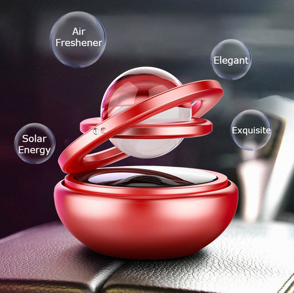 Creative Solar Automatic 360 Degree Rotating Car Air Purifier, Also For Home & Office
